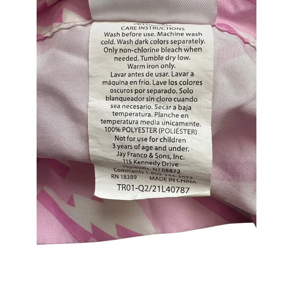 We Wear Cute Pink Lightning‎ Bolt Pillowcase Standard 20x 29 Polyester